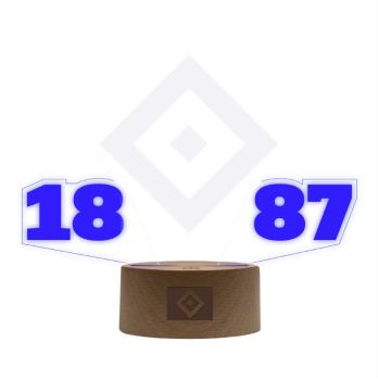 Hamburger SV HSV LED Licht "1887"